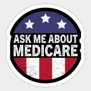 Ask Me About Medicare     (2) Sticker